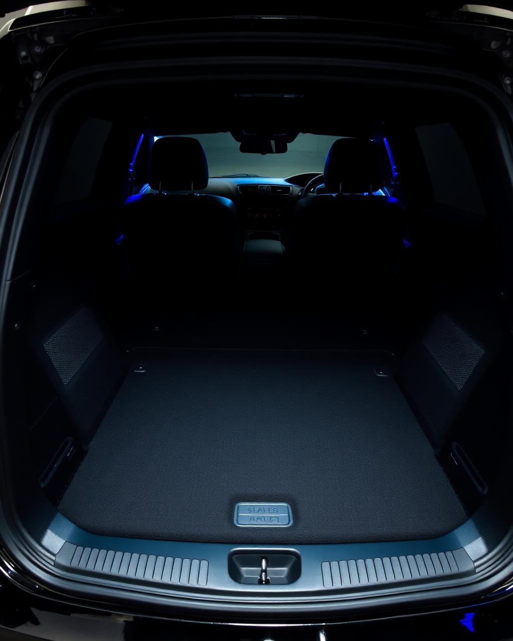 Immaculate vacuumed boot and rear seats